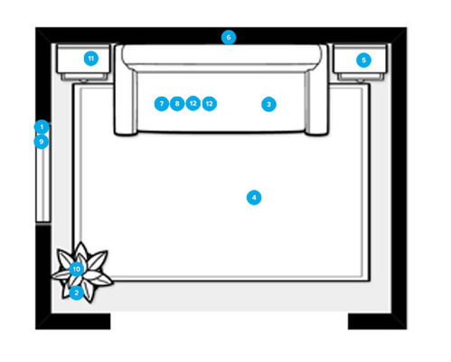 Online Designer Bedroom Floorplan