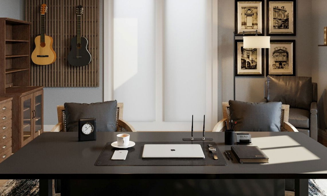 Masculine Home Office Design Project