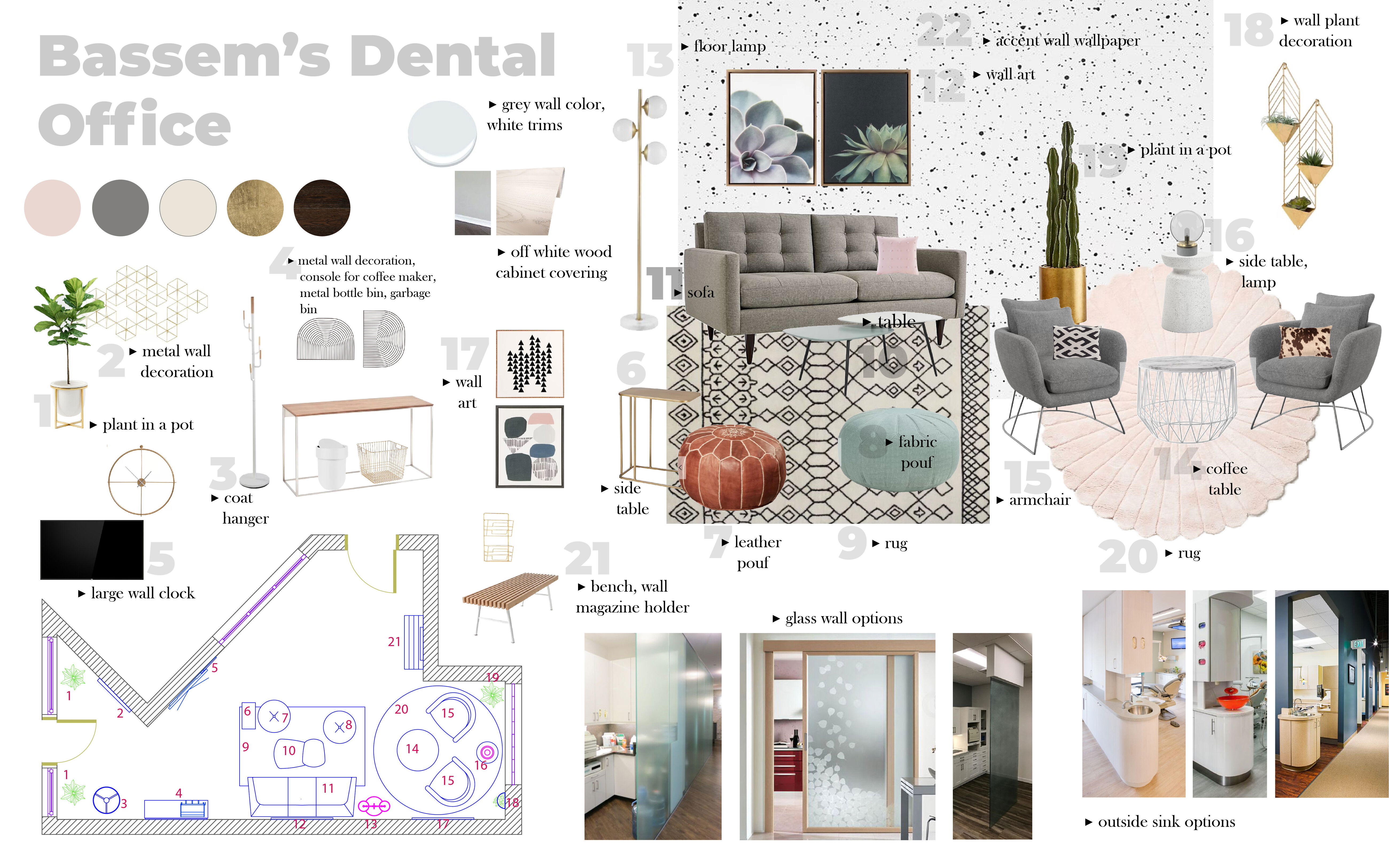 Dental Office Reception Area Design Janja R. Moodboard 2 thumb