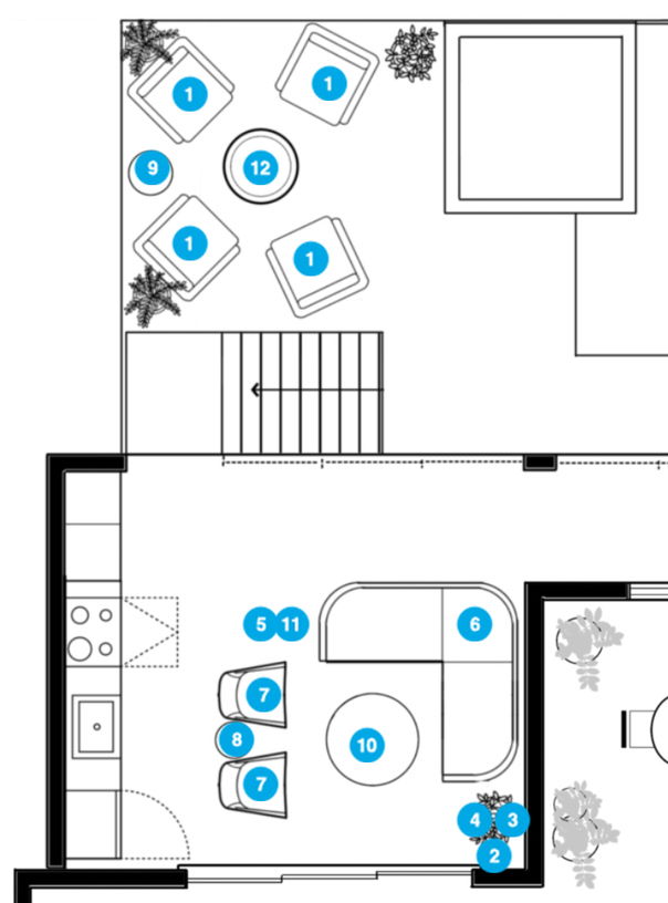 Online Designer Patio Floorplan