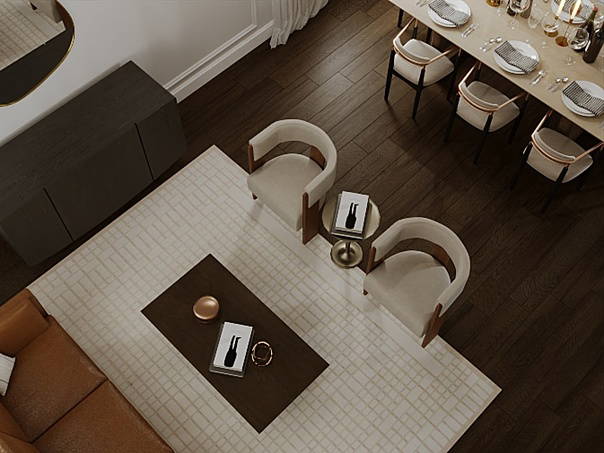 Modelo 3D Sala-Comedor del Diseñador en Línea 4