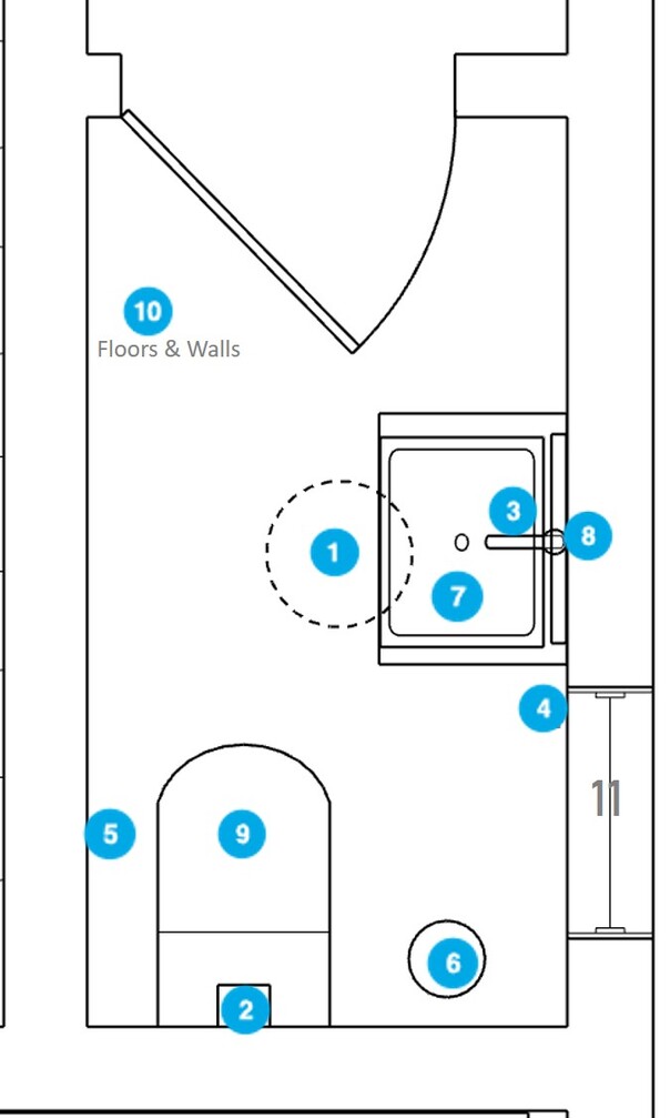 Online Designer Bathroom Floorplan