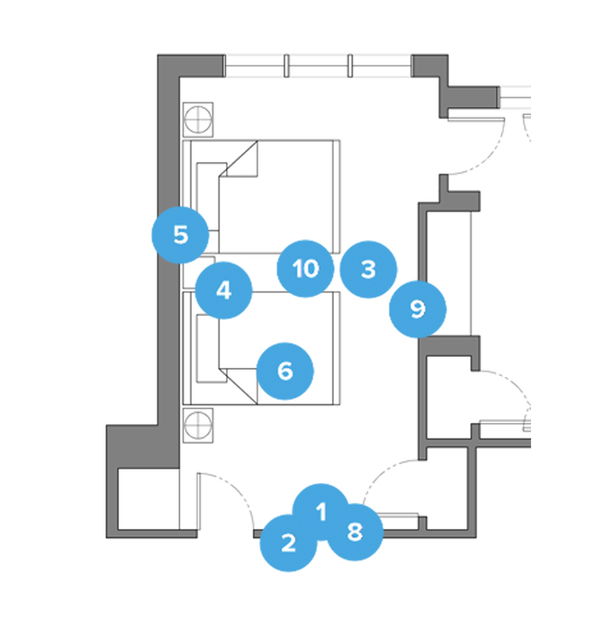 Online Designer Bedroom Floorplan