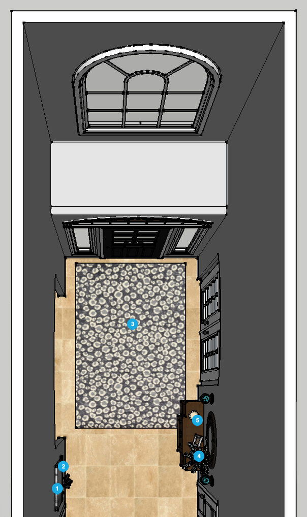 Online Designer Hallway/Entry Floorplan