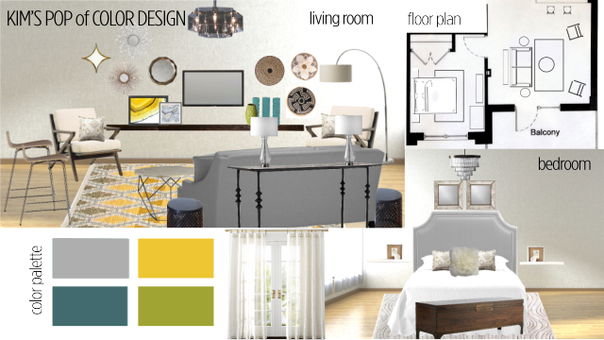 Bright Mid-Century Modern Living Room Tanika G. Moodboard 1 thumb