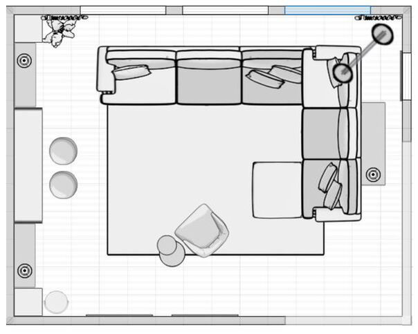 Online Designer Living Room Floorplan