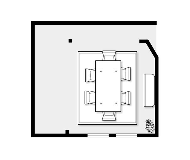 Online Designer Dining Room Floorplan