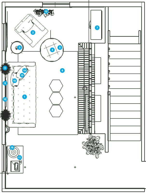 Online Designer Living Room Floorplan