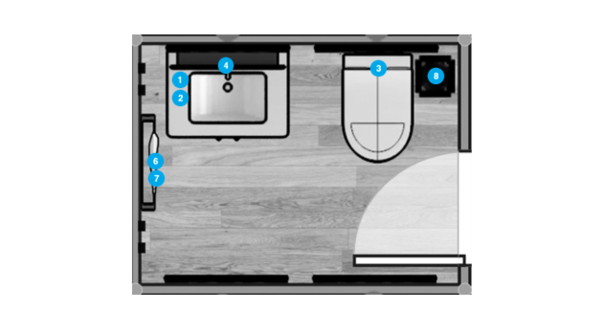 Plano de Baño por Diseñador Online