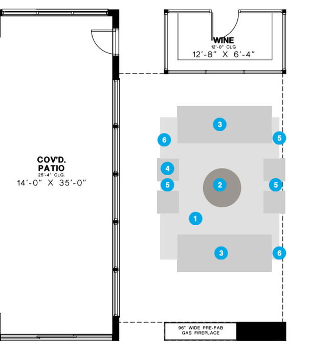 Online Designer Living Room Floorplan