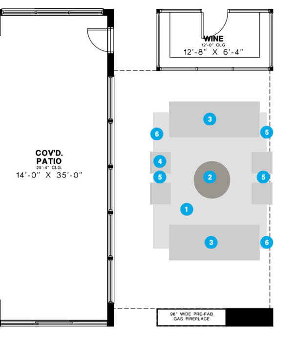 Online Designer Living Room Floorplan