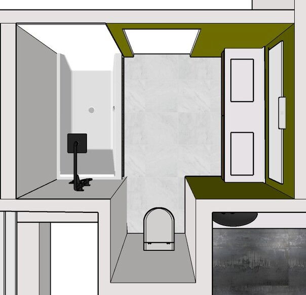 Online Designer Bathroom Floorplan