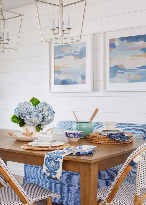 Beach Modern Dining Room Decorating 