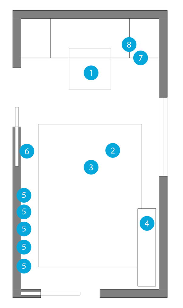 Online Designer Home Office Floorplan