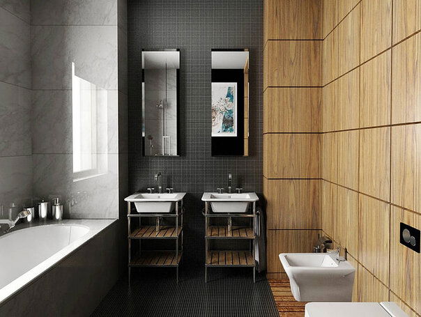 Modern Marbled Bathroom Interior Design