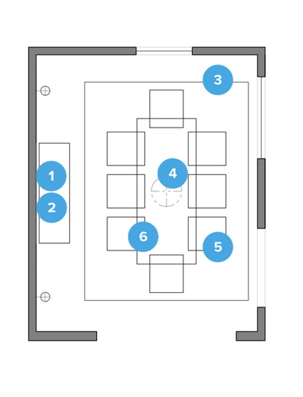 Online Designer Dining Room Floorplan