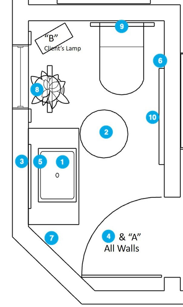 Online Designer Bathroom Floorplan