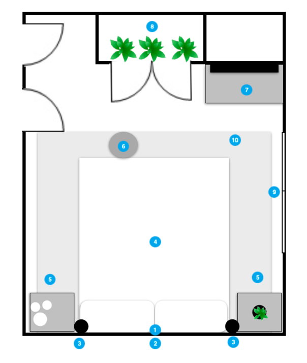 Online Designer Bedroom Floorplan