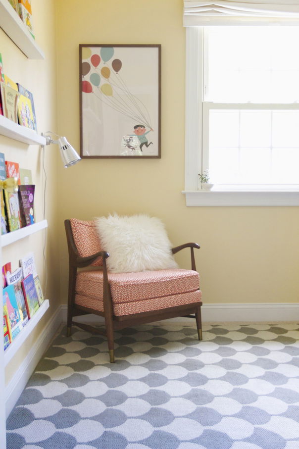 Online Kids Room Interior Design with Cozy Reading Corner