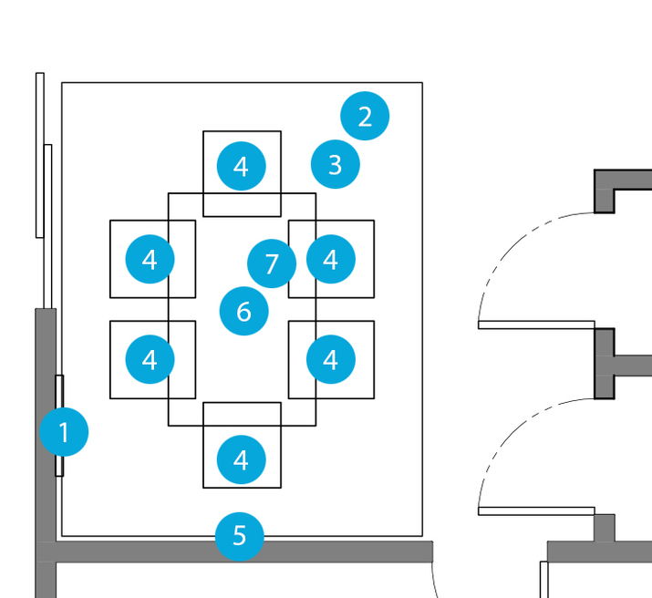 Online Designer Dining Room Floorplan