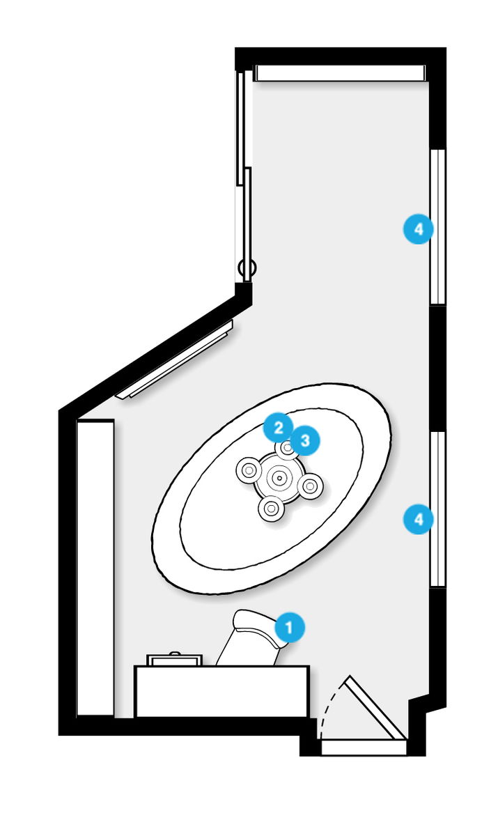 Plano de hogar/oficina pequeña del diseñador en línea
