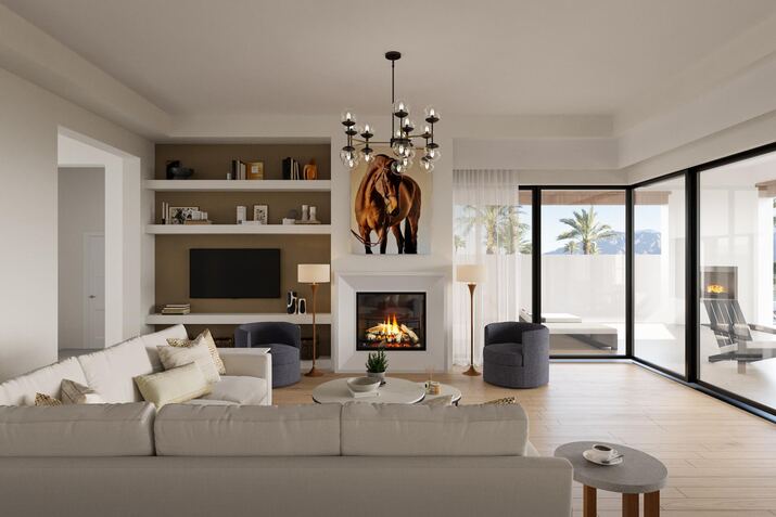 Chic California Interior Design Rendering thumb