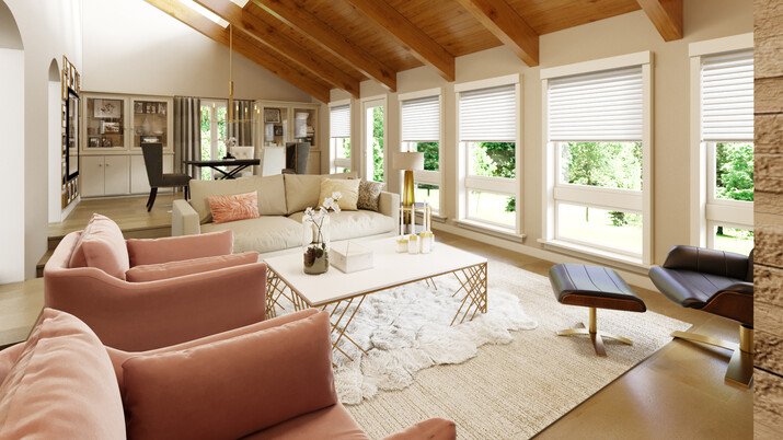 Transitional Glam Living Room Interior Design Ideas Rendering thumb