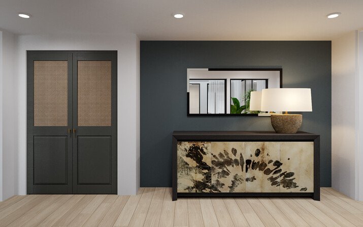 Classy Japandi Home Makeover With Eat In Nook Rendering thumb