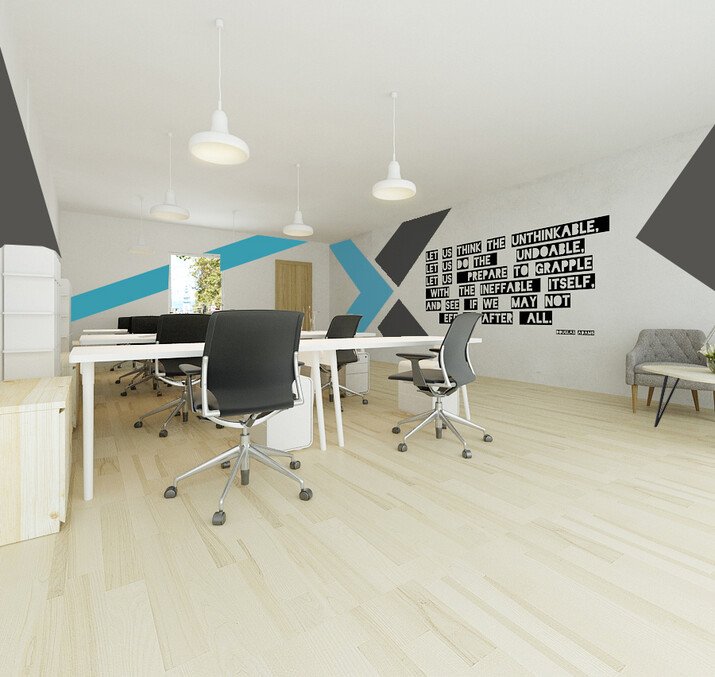 Modern Masculine Business Office Rendering thumb