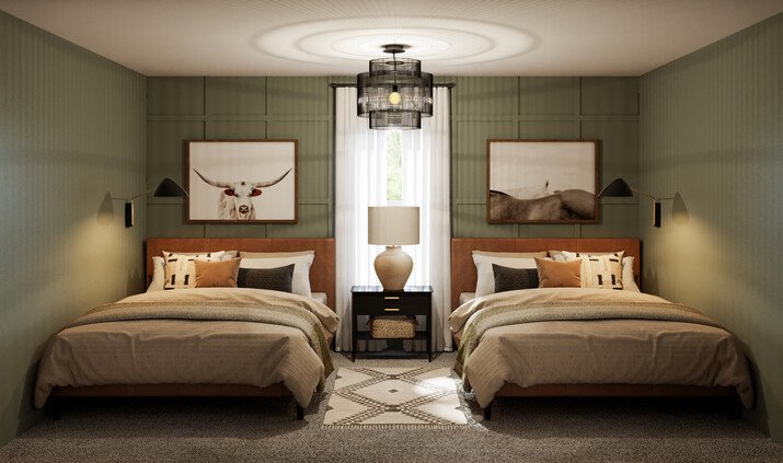Eclectic Glam Texas Bedroom Designs Rendering thumb