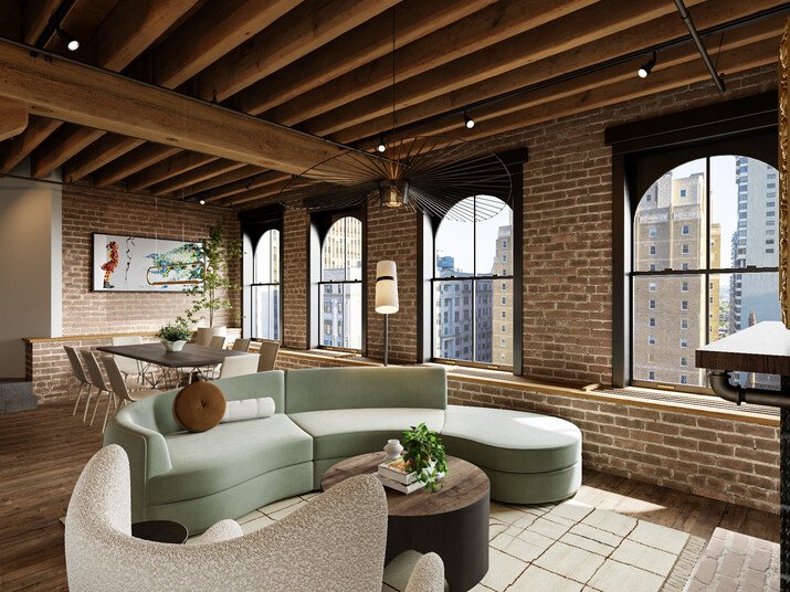 Eclectic Historic Loft Design Rendering thumb