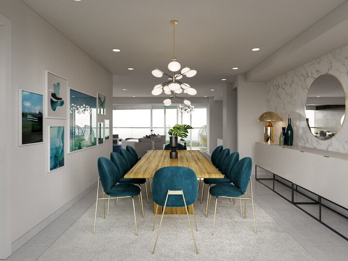 Teal Accents for High End Apartment Moodboard thumb