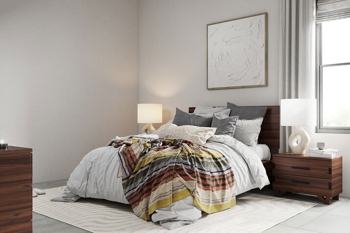 Contemporary Design Style with Pops of Color Rendering thumb