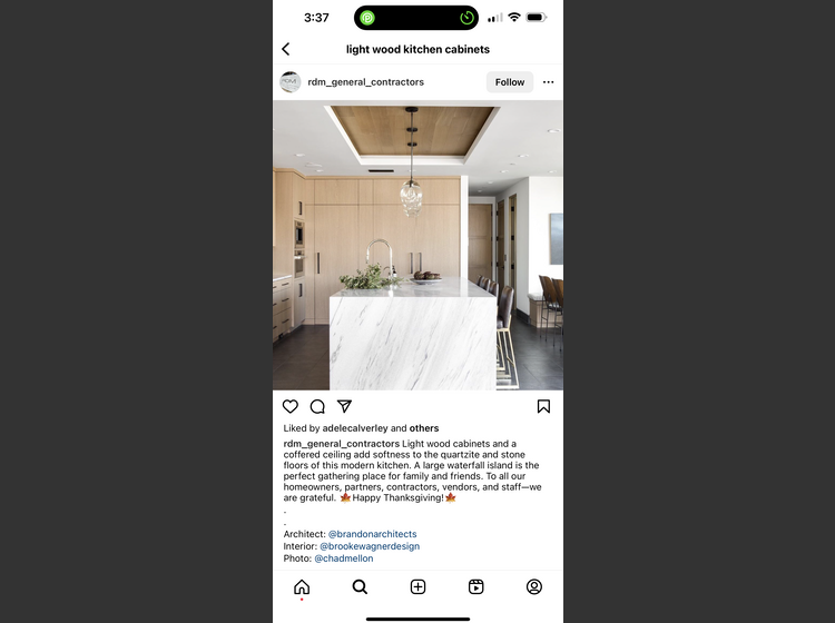 Contemporary Open Concept Living Room & Kitchen Decorilla