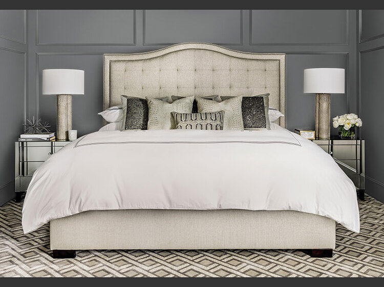 Elegant Gold Accented Bedroom Transformation | Decorilla