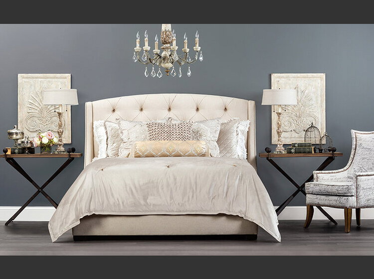Elegant Gold Accented Bedroom Transformation | Decorilla