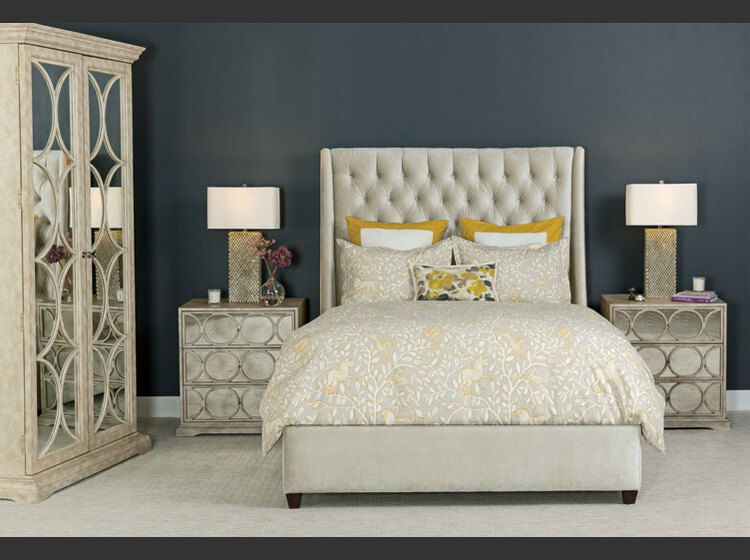 Elegant Gold Accented Bedroom Transformation | Decorilla