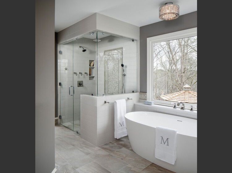 Transitional Style Master Bathroom Remodel | Decorilla