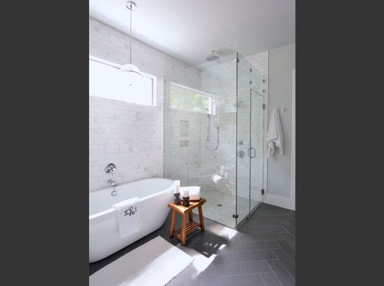 Transitional Style Master Bathroom Remodel | Decorilla