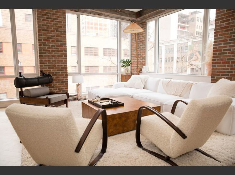 contemporary masculine living room