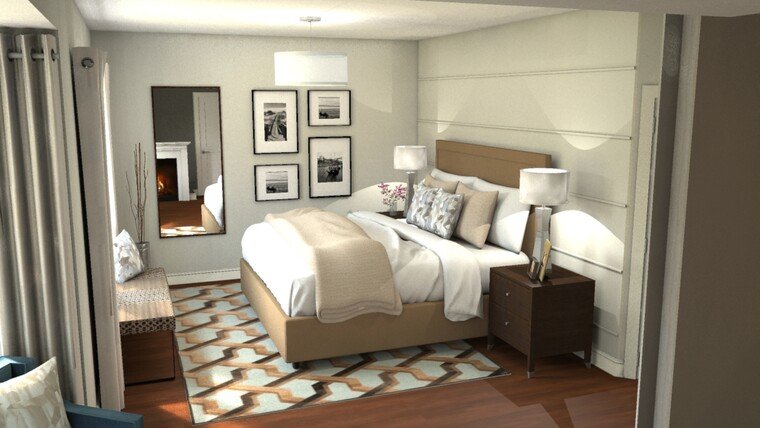 Online design Transitional Bedroom by Krystyna A. thumbnail