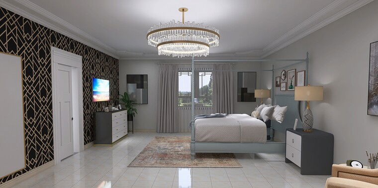 Online design Glamorous Bedroom by Hajara M. thumbnail