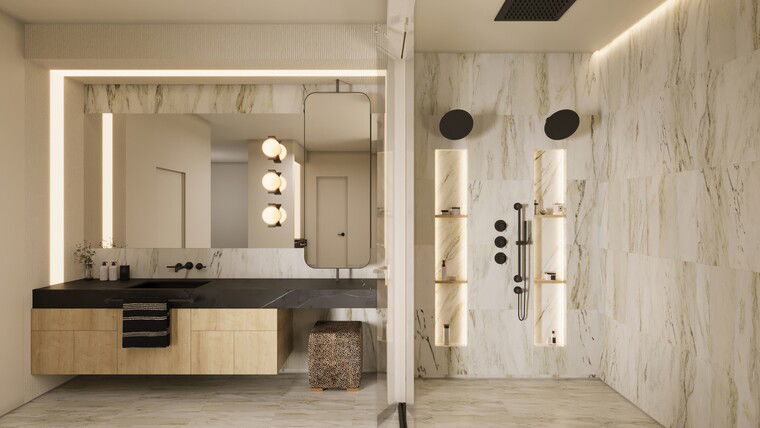 Online design Modern Bathroom by Macey C. thumbnail