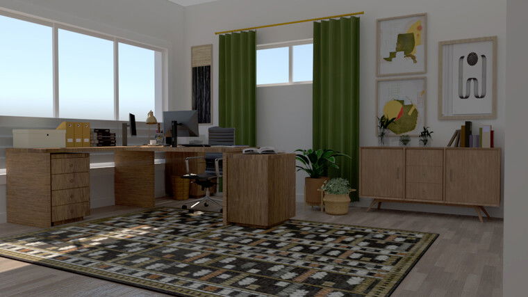 Diseño en línea Eclectic Home Office por Eleni M. miniatura