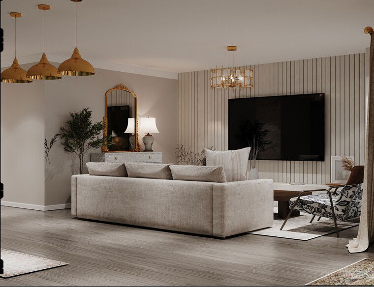 Online design Transitional Living Room by Sahar M. thumbnail