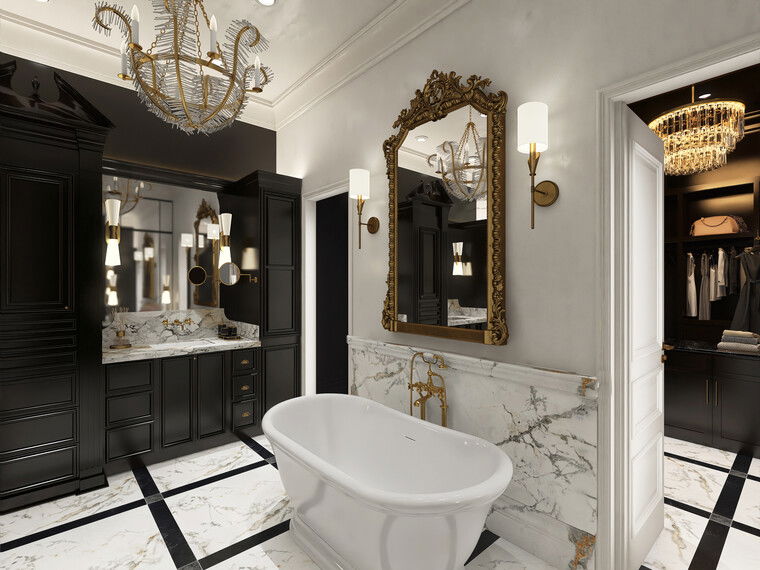 Diseño en línea Baño Glamuroso por Kimberly K. miniatura