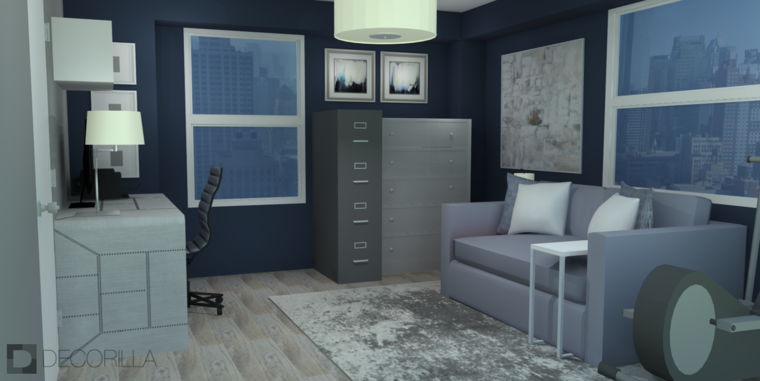 Online design Modern Home Office by Amber K. thumbnail