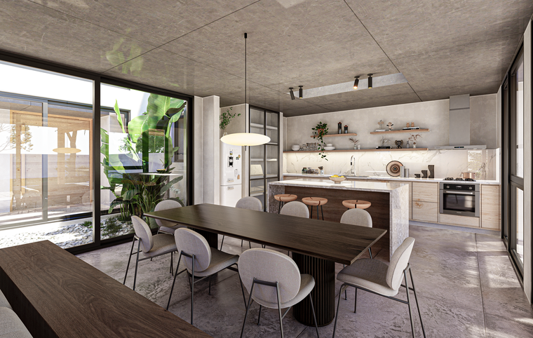 Diseño en línea Cocina contemporánea de Irene W. miniatura