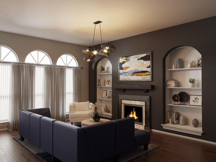 Online design Modern Living Room by Sarah M. thumbnail