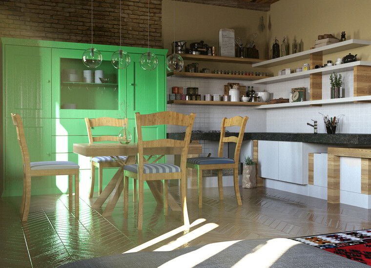 Diseño en línea Salón/Comedor ecléctico combinado por Dusan N. miniatura